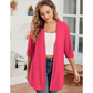 🧥 LIMITED-TIME 50% OFF! ✨ Women's Plus Size Open Cardigan – Lightweight, Mid-Length, Half Sleeves 🍁