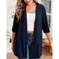 🧥 LIMITED-TIME 50% OFF! ✨ Women's Plus Size Open Cardigan – Lightweight, Mid-Length, Half Sleeves 🍁