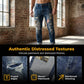 👖 LIMITED-TIME 50% OFF! ✨ Men's Patchwork Distressed Jeans – Tapered Fit, Premium Denim, Edgy 🌟