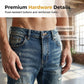👖 LIMITED-TIME 50% OFF! ✨ Men's Patchwork Distressed Jeans – Tapered Fit, Premium Denim, Edgy 🌟