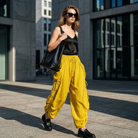 👖 LIMITED-TIME 50% OFF! ✨ Women's Lantern Pants – Loose-Fit, Drawstring Waist, Wide-Leg 🍁