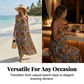 👗 LIMITED-TIME 50% OFF! ✨ Elegant Backless Maxi Dress – Vintage Botanical Print, Breezy Fabric, Relaxed Fit 🌿