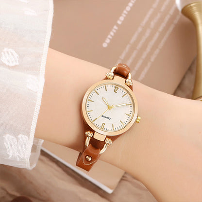 ⌚ LIMITED-TIME 50% OFF! ✨ Elegant Thin Band Watch – Sleek Dial, Leather Strap, Quartz Movement 💎