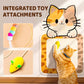 🐱 LIMITED-TIME 50% OFF! ✨ Wall Mounted Cat Scratcher – Self-Adhesive, Durable Felt, Toy Attachments 🐾