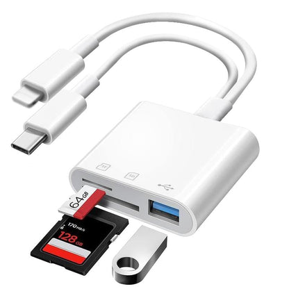 ⏳50 % OFF !!🔥SD/TF/USB Card Reader