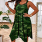 👗 LIMITED-TIME 50% OFF! ✨ Sleeveless Camouflage Dress – Asymmetrical Hem, Edgy Style, Unique 🍂