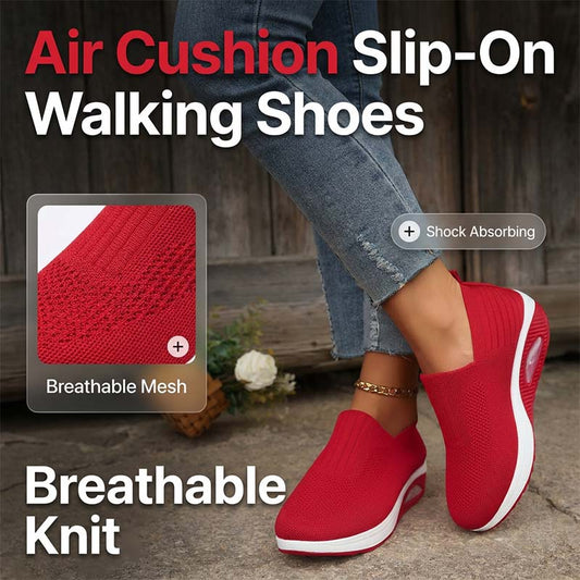 👟 LIMITED-TIME 50% OFF! ✨ Air Cushion Slip-On Walking Shoes – Breathable, Shock-Absorbing, All-Day Comfort 🌿