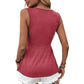 👚 LIMITED-TIME 50% OFF! ✨ Elegant Slimming V-Neck Tank Top – Twist Knot, Breathable, Wrinkle Resistant 🌴