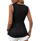 👚 LIMITED-TIME 50% OFF! ✨ Elegant Slimming V-Neck Tank Top – Twist Knot, Breathable, Wrinkle Resistant 🌴