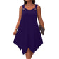 👗 LIMITED-TIME 50% OFF! ✨ Women's Sleeveless Dress – Asymmetrical Hem, Ring Straps, Flowy 🌸