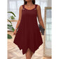 👗 LIMITED-TIME 50% OFF! ✨ Women's Sleeveless Dress – Asymmetrical Hem, Ring Straps, Flowy 🌸