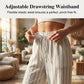 👖 LIMITED-TIME 50% OFF! ✨ Women's Striped Wide-Leg Pants – Drawstring Waist, Lightweight, Versatile 🌸