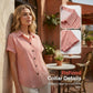 👕 LIMITED-TIME 50% OFF! ✨ Women's Striped Button-Down T-Shirt – Casual, Comfortable, Versatile 🍂