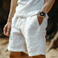 🩳 LIMITED-TIME 50% OFF! ✨ Men's Cotton-Linen Shorts – Breathable, Drawstring, Relaxed Fit ☀️