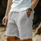 🩳 LIMITED-TIME 50% OFF! ✨ Men's Cotton-Linen Shorts – Breathable, Drawstring, Relaxed Fit ☀️