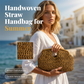 👜 LIMITED-TIME 50% OFF! ✨ Handwoven Straw Handbag – U-Shaped Grip, Roomy, Resort Ready 🏖️