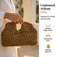 👜 LIMITED-TIME 50% OFF! ✨ Handwoven Straw Handbag – U-Shaped Grip, Roomy, Resort Ready 🏖️