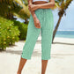 👖 LIMITED-TIME 50% OFF! ✨ Gingham Capri Pants – Drawstring Waist, Cotton-Linen, Breathable 🌿