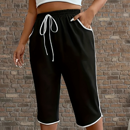 🩳 LIMITED-TIME 50% OFF! ✨ Women's Casual Capri Sweatpants – Side Pockets, Relaxed Fit, Soft 🍂