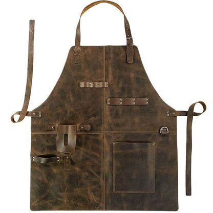 🧰 LIMITED-TIME 50% OFF! ✨ Craftsman Leather Apron – Waterproof, Multi-Pocket, Heavy-Duty 🔥
