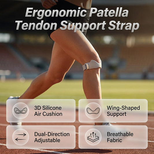 🦵 LIMITED-TIME 50% OFF! ✨ Patella Tendon Support Strap – Adjustable, Silicone Cushion, Breathable 🏃‍♀️