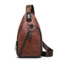 👜 LIMITED-TIME 50% OFF! ✨ Men's PU Leather Chest Bag – Lightweight, Organized, 3-in-1 Style 🎒