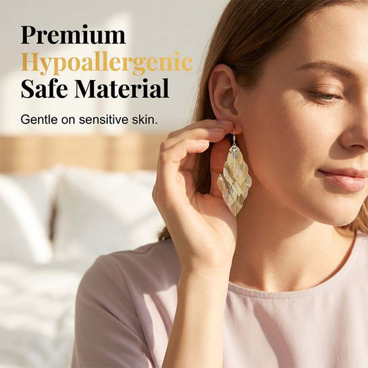 🍃 LIMITED-TIME 50% OFF! ✨ Cascading Leaf Earrings – Layered, Lightweight, Boho Elegance 💫