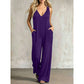 👗 LIMITED-TIME 50% OFF! ✨ Women's V-Neck Jumpsuit – Hooded, Wide Leg, Pockets ☀️