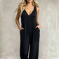 👗 LIMITED-TIME 50% OFF! ✨ Women's V-Neck Jumpsuit – Hooded, Wide Leg, Pockets ☀️