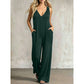 👗 LIMITED-TIME 50% OFF! ✨ Women's V-Neck Jumpsuit – Hooded, Wide Leg, Pockets ☀️