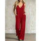 👗 LIMITED-TIME 50% OFF! ✨ Women's V-Neck Jumpsuit – Hooded, Wide Leg, Pockets ☀️