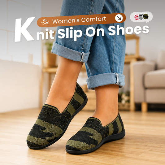 👟 LIMITED-TIME 50% OFF! ✨ Women's Knit Slip-On Shoes – Comfy, Breathable, Easy On 🌸