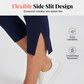 🧘‍♀️ LIMITED-TIME 50% OFF! ✨ Tummy Control Yoga Capris – Squat Proof, Side Slit, High-Rise 🌟