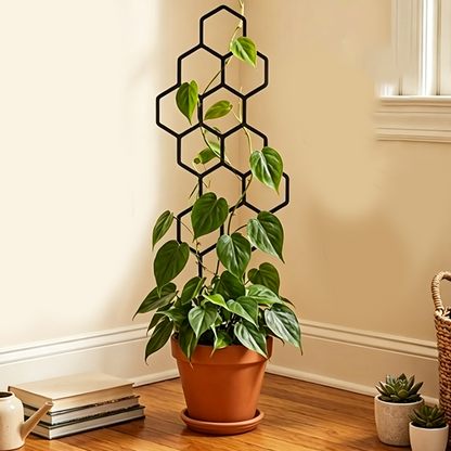 🌿 LIMITED-TIME 50% OFF! ✨ Honeycomb Plant Trellis – Rust-Proof, Stackable, Easy Install 🐝