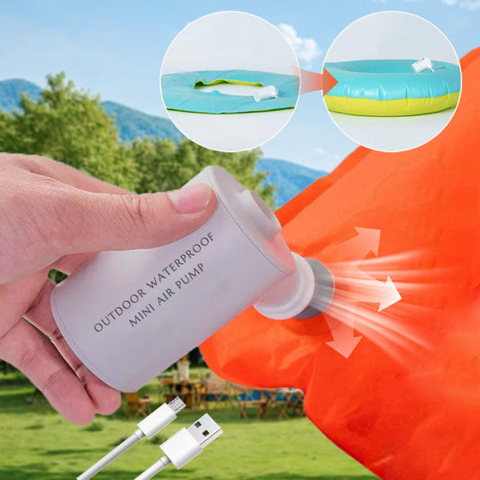 💨 LIMITED-TIME 50% OFF! ✨ Outdoor Mini Air Pump – Waterproof, USB-C, Ultra-Portable 🏕️