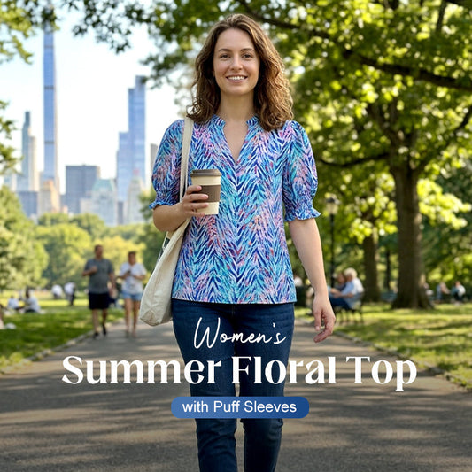 👚 LIMITED-TIME 50% OFF! ✨ Women's Casual Floral Shirt – Short Sleeve, Lightweight, Spring Ready 🌸