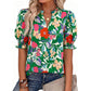👚 LIMITED-TIME 50% OFF! ✨ Women's Casual Floral Shirt – Short Sleeve, Lightweight, Spring Ready 🌸