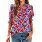 👚 LIMITED-TIME 50% OFF! ✨ Women's Casual Floral Shirt – Short Sleeve, Lightweight, Spring Ready 🌸