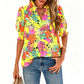 👚 LIMITED-TIME 50% OFF! ✨ Women's Casual Floral Shirt – Short Sleeve, Lightweight, Spring Ready 🌸