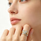 💍 LIMITED-TIME 50% OFF! ✨ Two-Tone Layered Heart Ring – Gold & Silver, Stacked Look, Lightweight ❤️