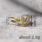 💍 LIMITED-TIME 50% OFF! ✨ Two-Tone Layered Heart Ring – Gold & Silver, Stacked Look, Lightweight ❤️