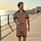 👕 LIMITED-TIME 50% OFF! ✨ Men's Printed 2-Piece Summer Set – Slim Fit, Breathable, Urban Style ☀️