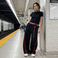 👖 LIMITED-TIME 50% OFF! ✨ Wide Leg Sweatpants – Side Stripes, Contrast Waist, Streetwear Ready 🎯
