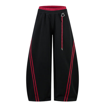 👖 LIMITED-TIME 50% OFF! ✨ Wide Leg Sweatpants – Side Stripes, Contrast Waist, Streetwear Ready 🎯
