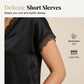👚 LIMITED-TIME 50% OFF! ✨ Women's V-Neck Lace Top – Short Sleeve, Elegant, Day to Night 🌸