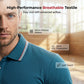 👕 LIMITED-TIME 50% OFF! ✨ Men's Short Sleeve Sport Shirt – Athletic Fit, 4-Way Stretch, Striped Trim 🏌️