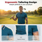 👕 LIMITED-TIME 50% OFF! ✨ Men's Short Sleeve Sport Shirt – Athletic Fit, 4-Way Stretch, Striped Trim 🏌️