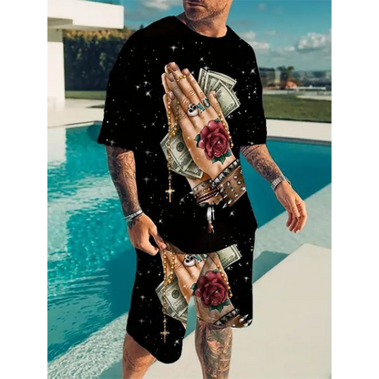 👕 LIMITED-TIME 50% OFF! ✨ Men's Graphic 2-Piece Set – Relaxed Fit, Breathable, Summer Ready ☀️