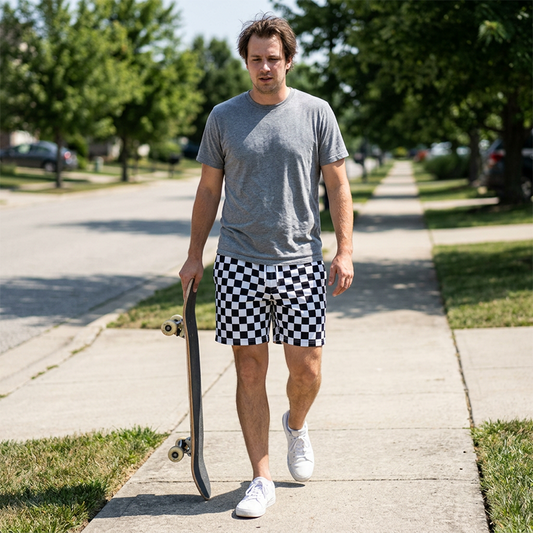 🩳 LIMITED-TIME 50% OFF! ✨ Men's Quick-Dry Plaid Beach Shorts – Breathable, Drawstring, Multi-Sport 🌊