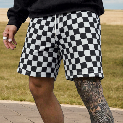 🩳 LIMITED-TIME 50% OFF! ✨ Men's Quick-Dry Plaid Beach Shorts – Breathable, Drawstring, Multi-Sport 🌊